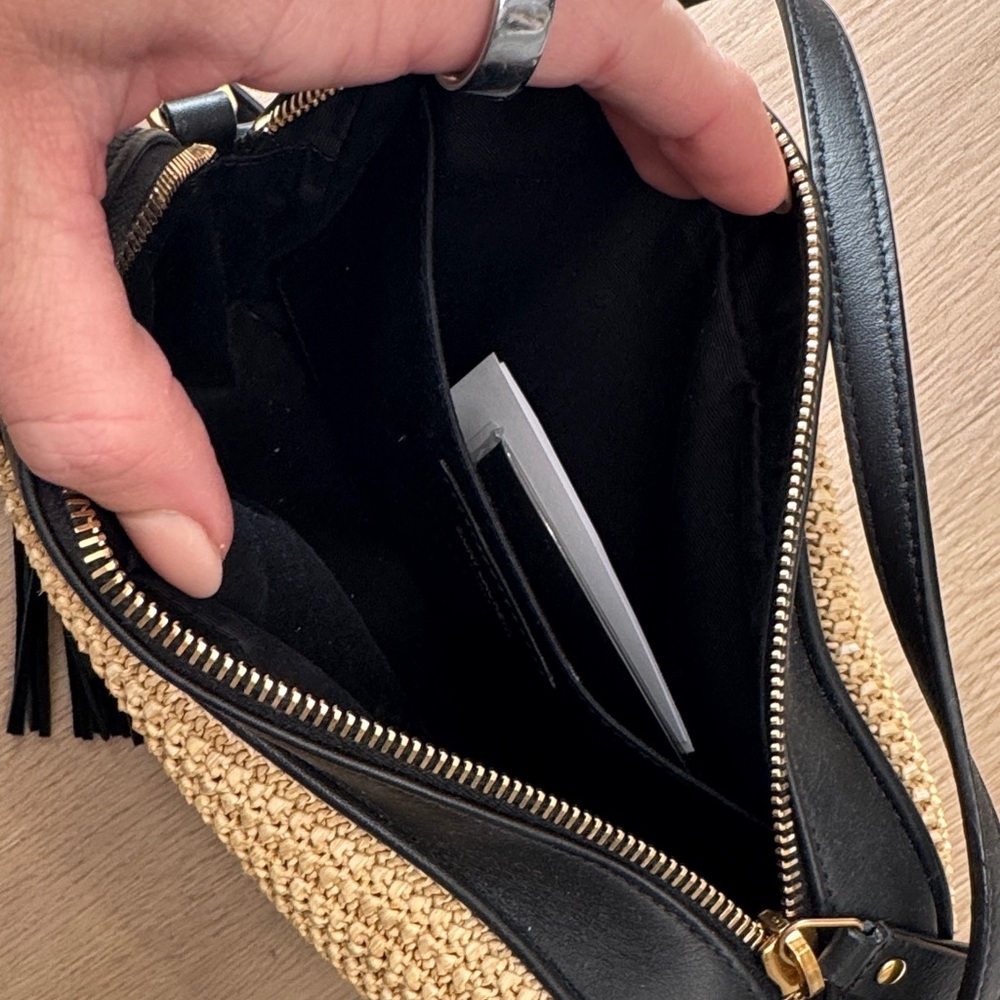 Yves Saint Laurent Black and Gold Crossbody Bag - Picture 2 of 2
